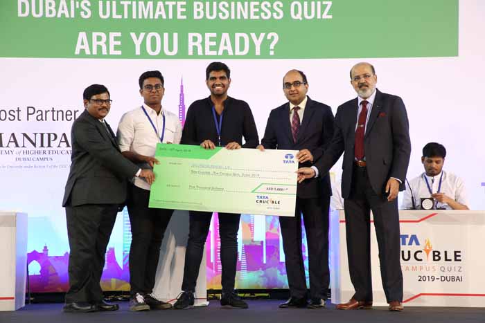 Tata Crucible Campus Quiz 2019 UAE - Winners