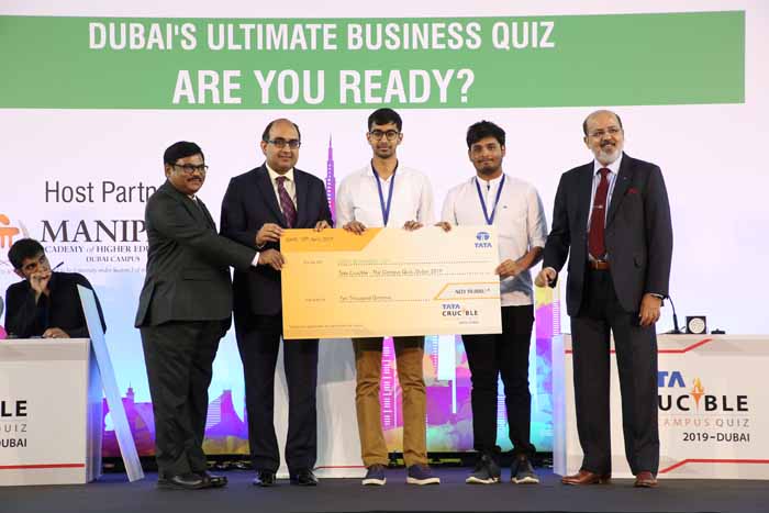 Tata Crucible Campus Quiz 2019 UAE - Winners