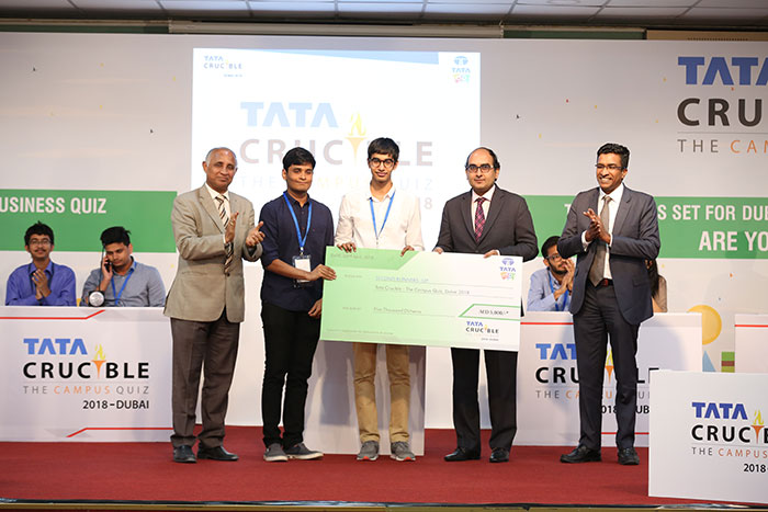 Tata Crucible Campus Quiz 2018 UAE - Winners