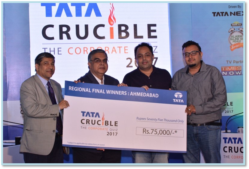 Tata Crucible Campus Quiz 2017 ahmedabadcor
