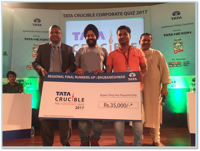 Tata Crucible Campus Quiz 2017 bhubaneswarcor