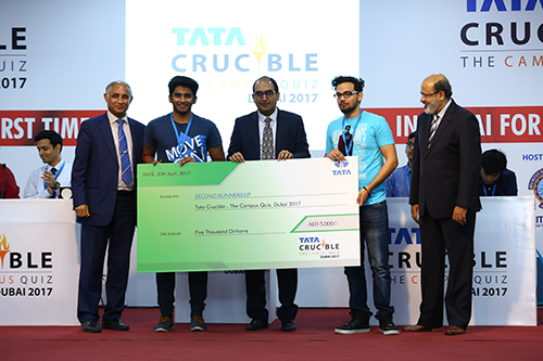 Tata Crucible Campus Quiz 2017 UAE - Winners