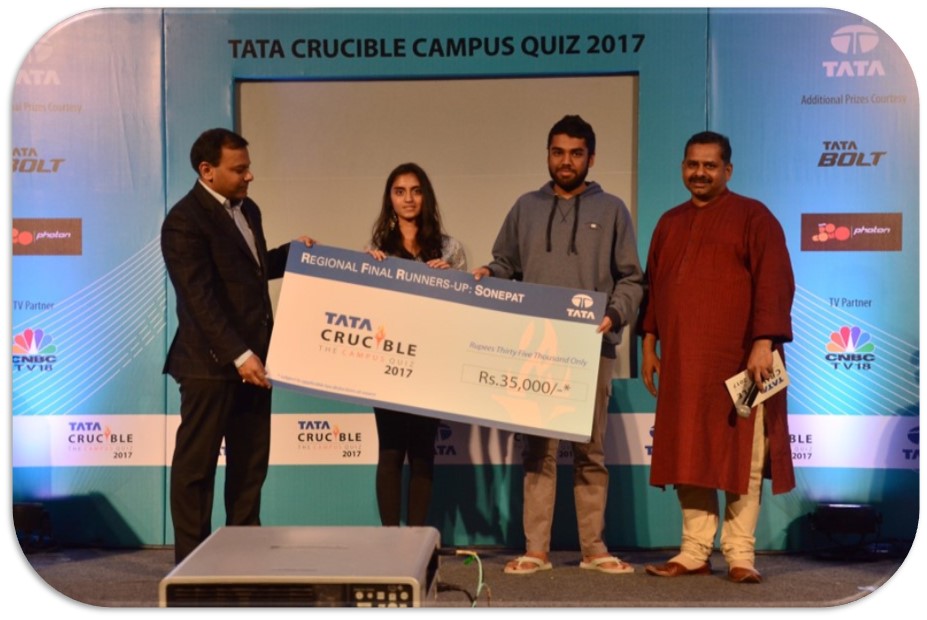 Tata Crucible Campus Quiz 2017 sonepat