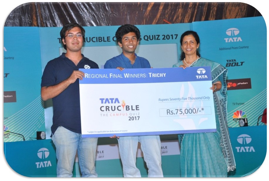 Tata Crucible Campus Quiz 2017 trichy