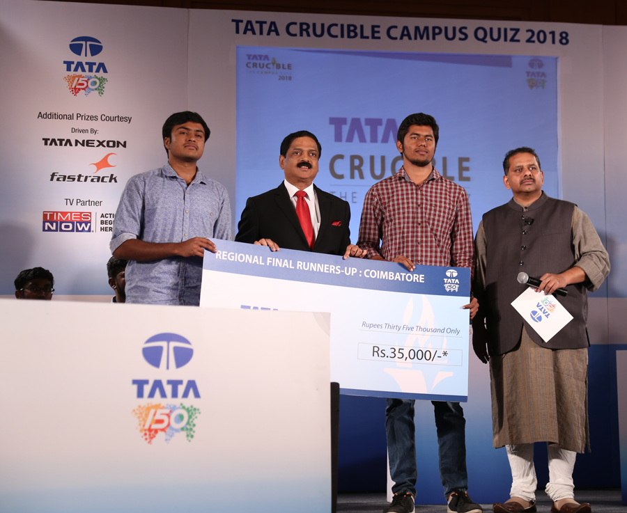 Tata Crucible Campus Quiz 2018 coimbatore