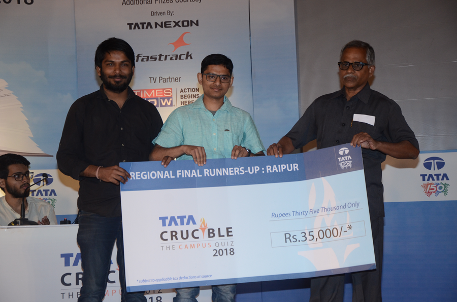 Tata Crucible Campus Quiz 2018 raipur