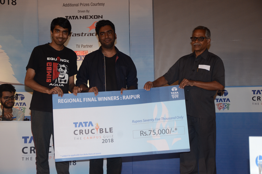 Tata Crucible Campus Quiz 2018 raipur