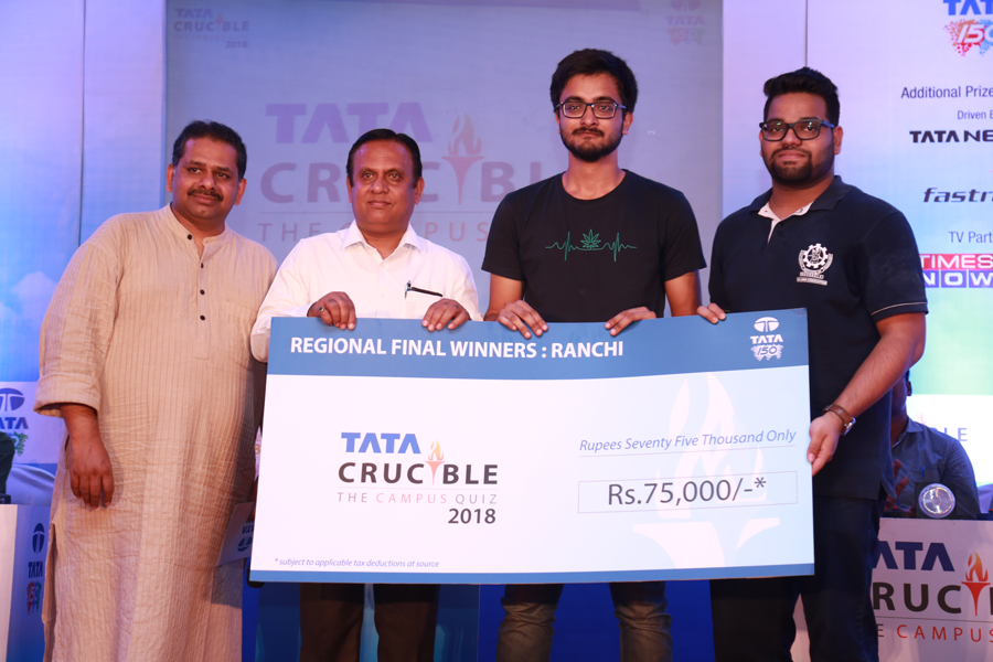Tata Crucible Campus Quiz 2018 ranchi
