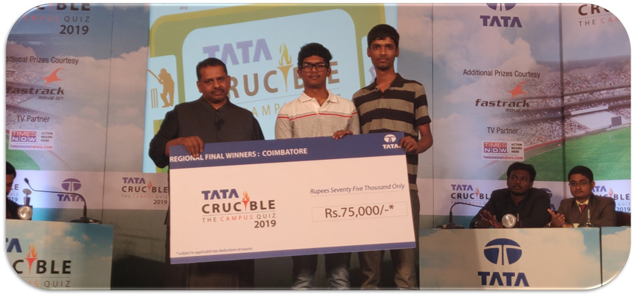 Tata Crucible Campus Quiz coimbatorecam_2019 coimbatorecam_2019