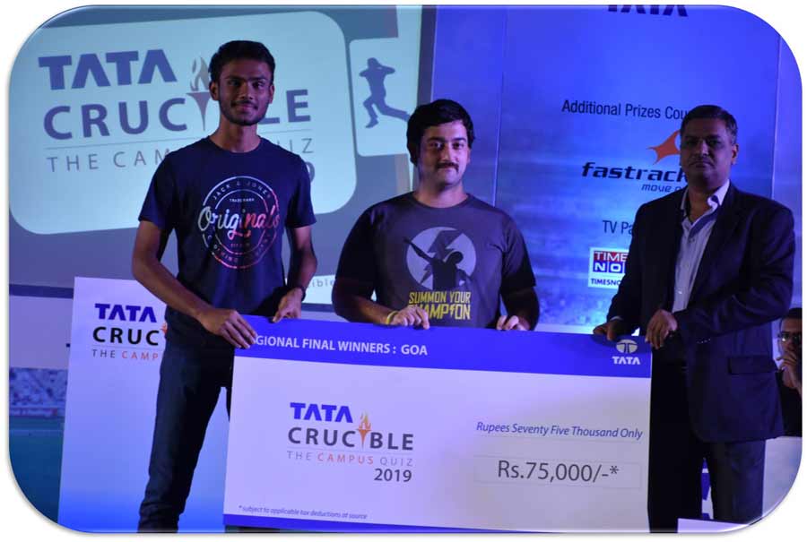 Tata Crucible Campus Quiz 2019 goa