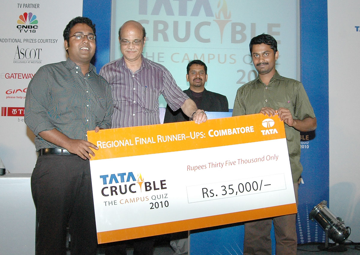 Tata Crucible Campus Quiz champions coimbatore