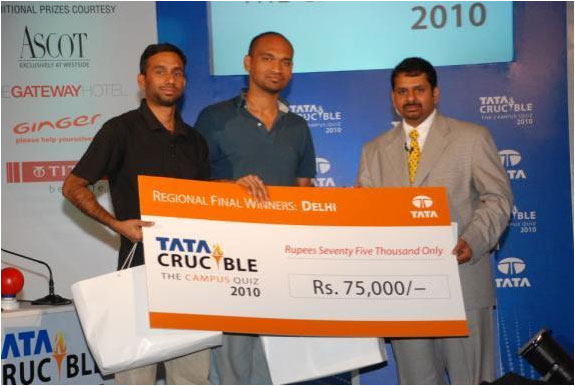 Tata Crucible Campus Quiz champions delhi