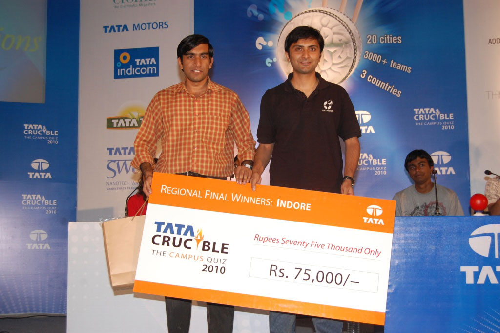 Tata Crucible Campus Quiz champions indore