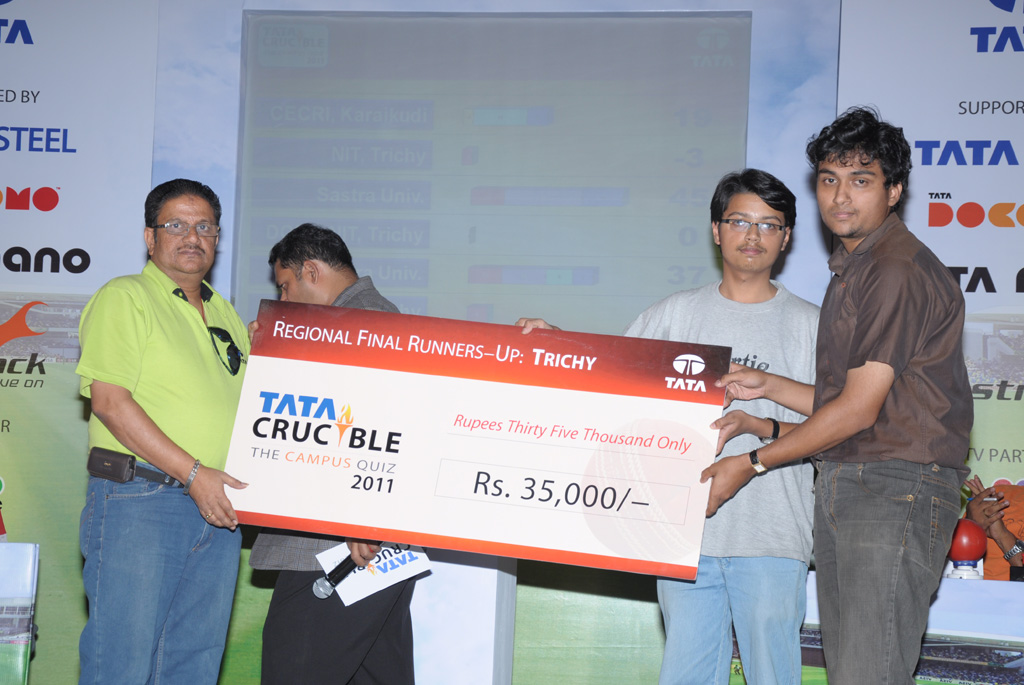 Tata Crucible Campus Quiz 2011 trichy
