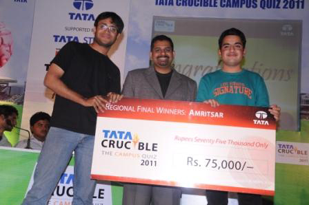 Tata Crucible Campus Quiz 2011 amritsar