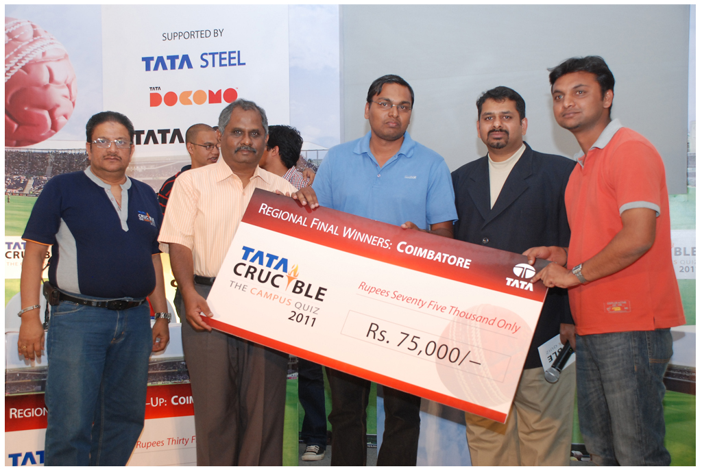 Tata Crucible Campus Quiz 2011 coimbatore