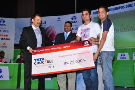 Tata Crucible Campus Quiz 2011 jaipur