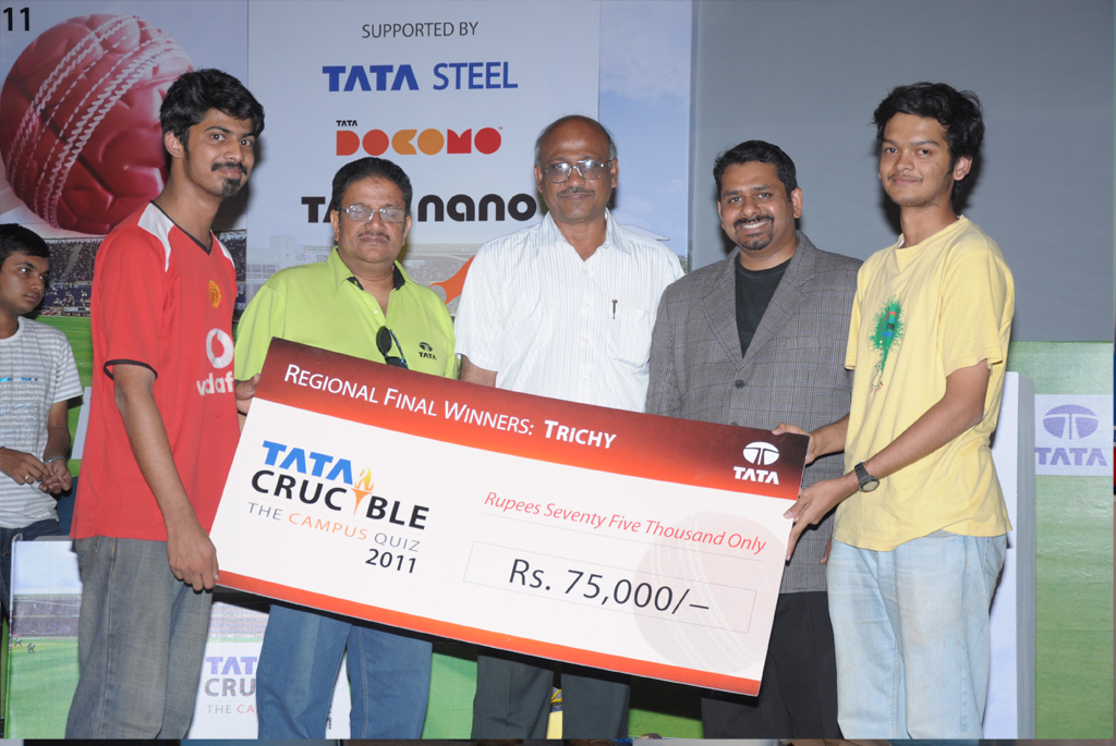 Tata Crucible Campus Quiz 2011 trichy