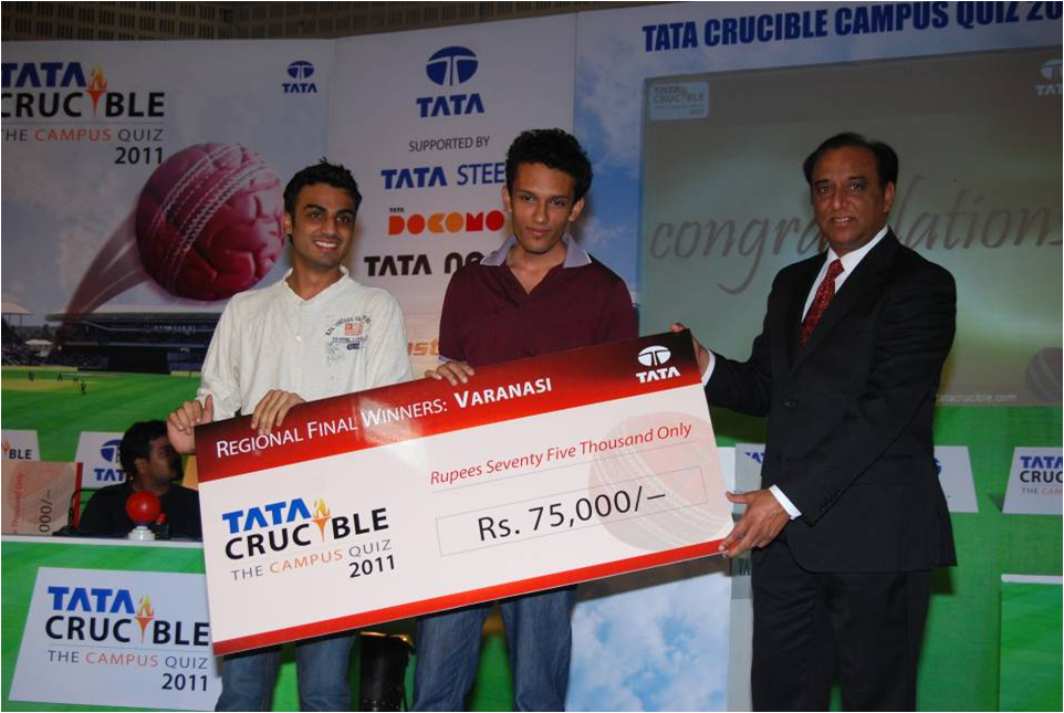 Tata Crucible Campus Quiz 2011 varanasi