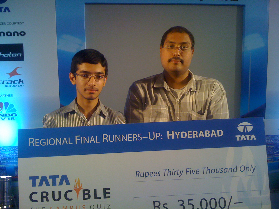 Tata Crucible Campus Quiz 2012 hyderabad