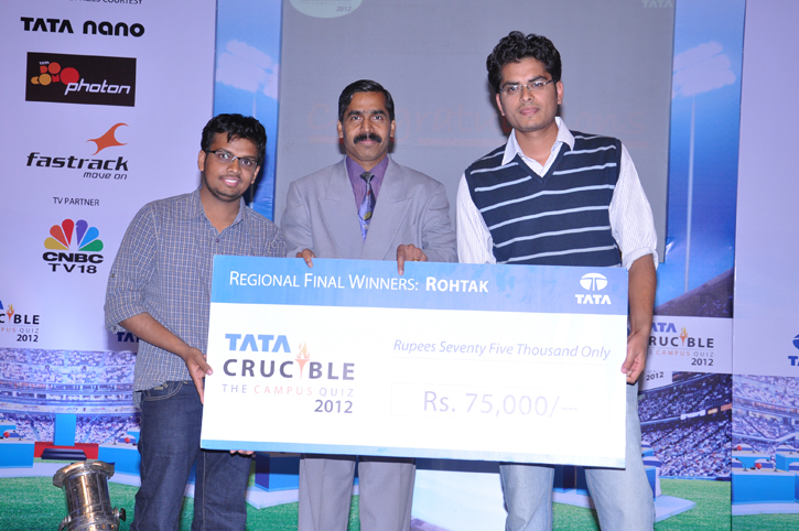 Tata Crucible Campus Quiz 2012 rohtak