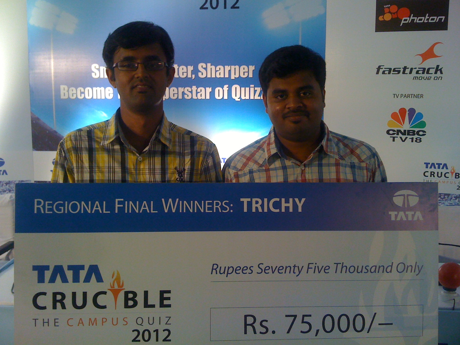 Tata Crucible Campus Quiz 2012 trichy