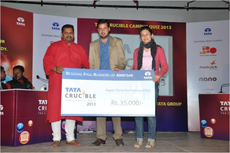 Tata Crucible Campus Quiz 2013 amritsar