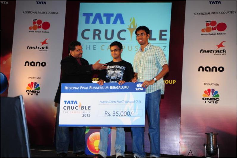 Tata Crucible Campus Quiz 2013 bangalore