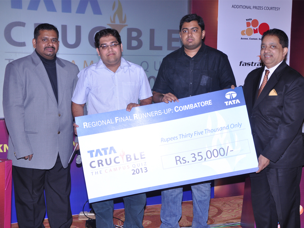 Tata Crucible Campus Quiz 2013 coimbatore