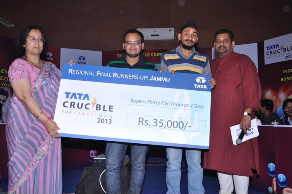 Tata Crucible Campus Quiz 2013 jammu