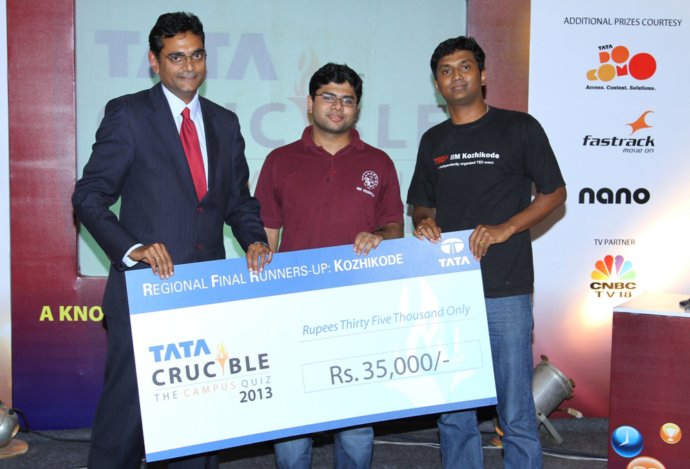 Tata Crucible Campus Quiz 2013 kozhikode