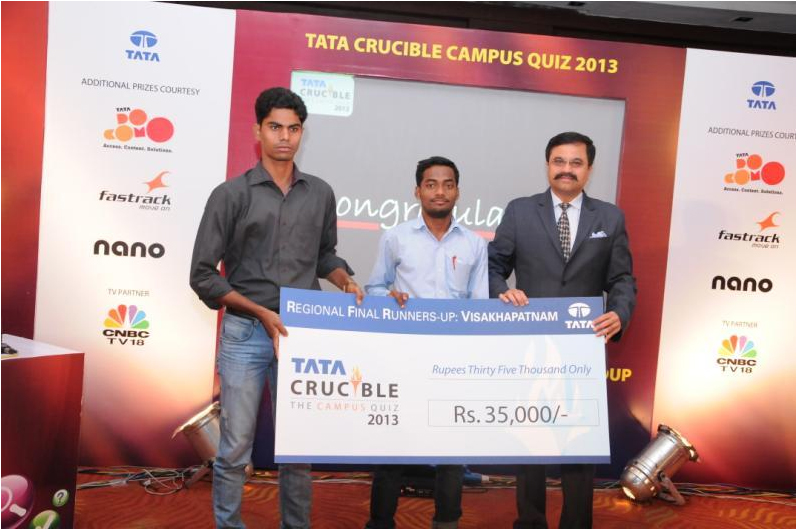 Tata Crucible Campus Quiz 2013 visakhapatnam
