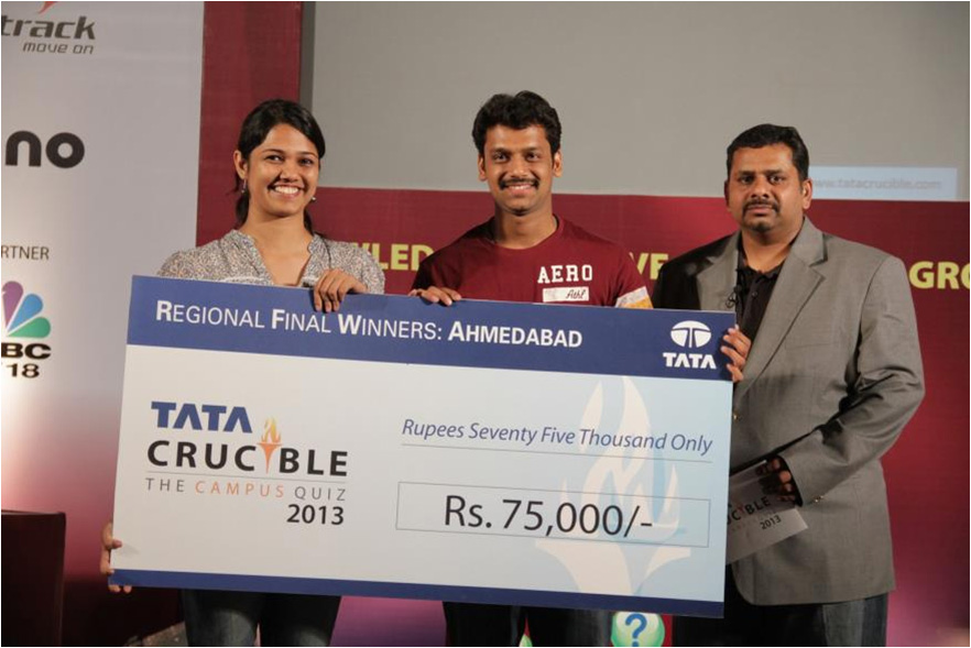 Tata Crucible Campus Quiz 2013 ahmedabad