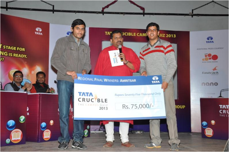 Tata Crucible Campus Quiz 2013 amritsar