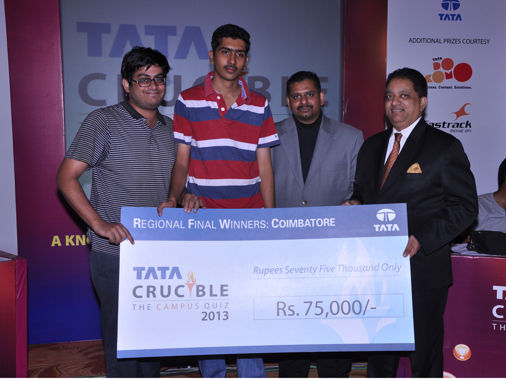 Tata Crucible Campus Quiz 2013 coimbatore