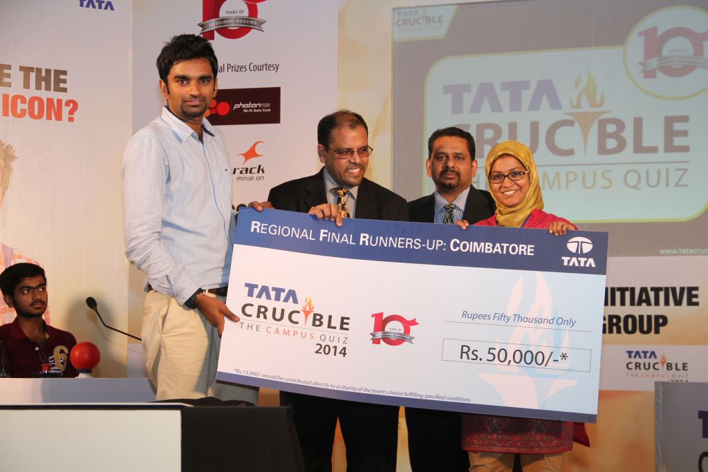 Tata Crucible Campus Quiz 2015 coimbatore