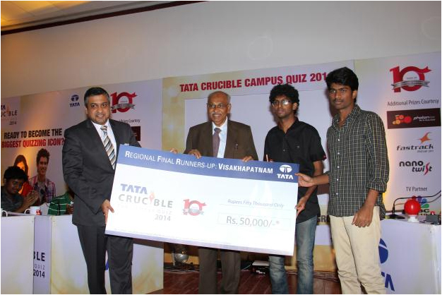 Tata Crucible Campus Quiz 2014 vishakapatnam