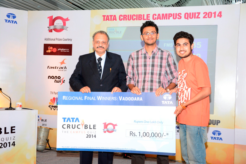 Tata Crucible Campus Quiz 2014 vadodara