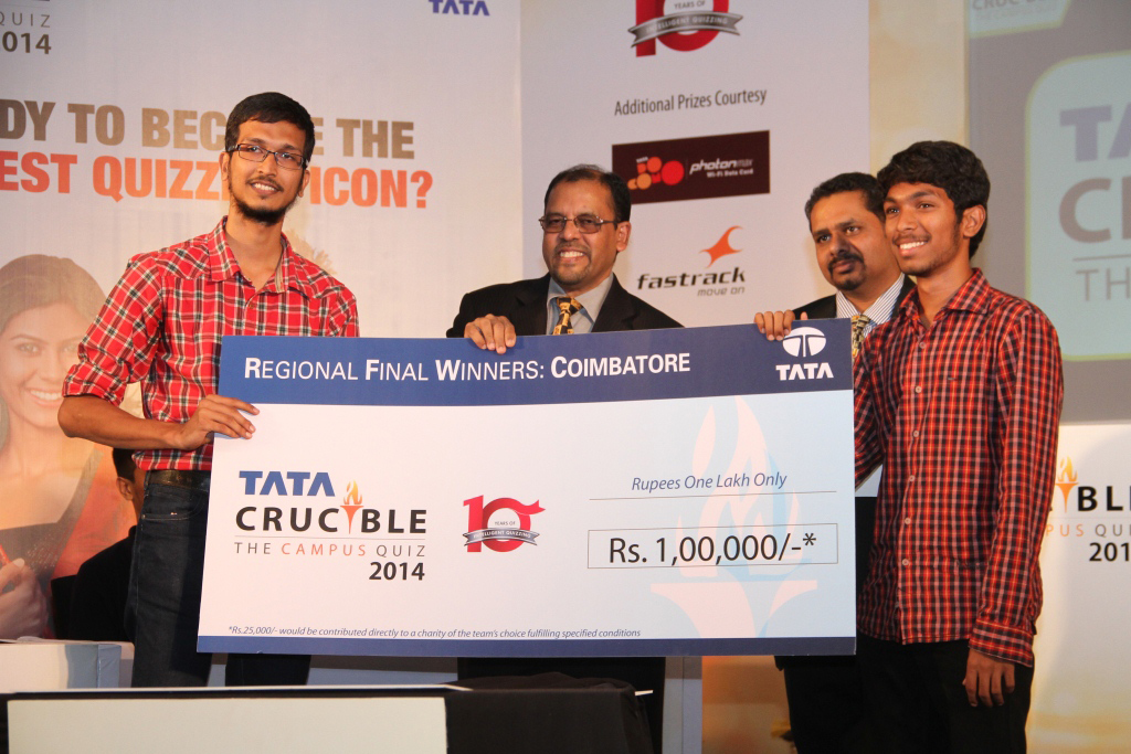 Tata Crucible Campus Quiz 2014 coimbatore