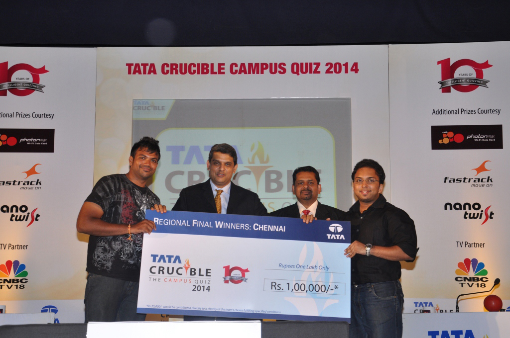 Tata Crucible Campus Quiz 2014 chennai