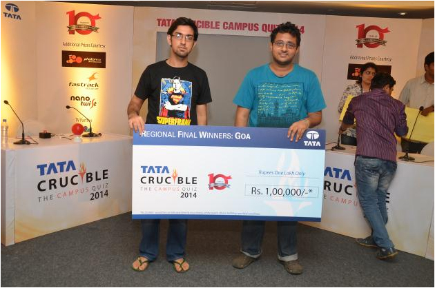 Tata Crucible Campus Quiz 2014 goa