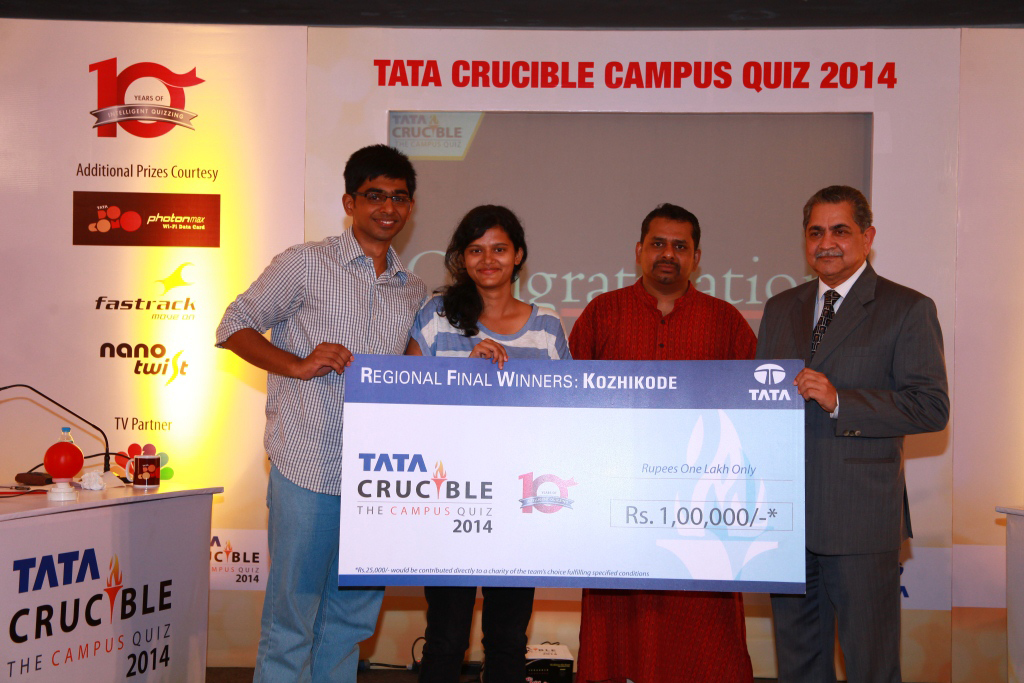 Tata Crucible Campus Quiz 2014 kozhikode