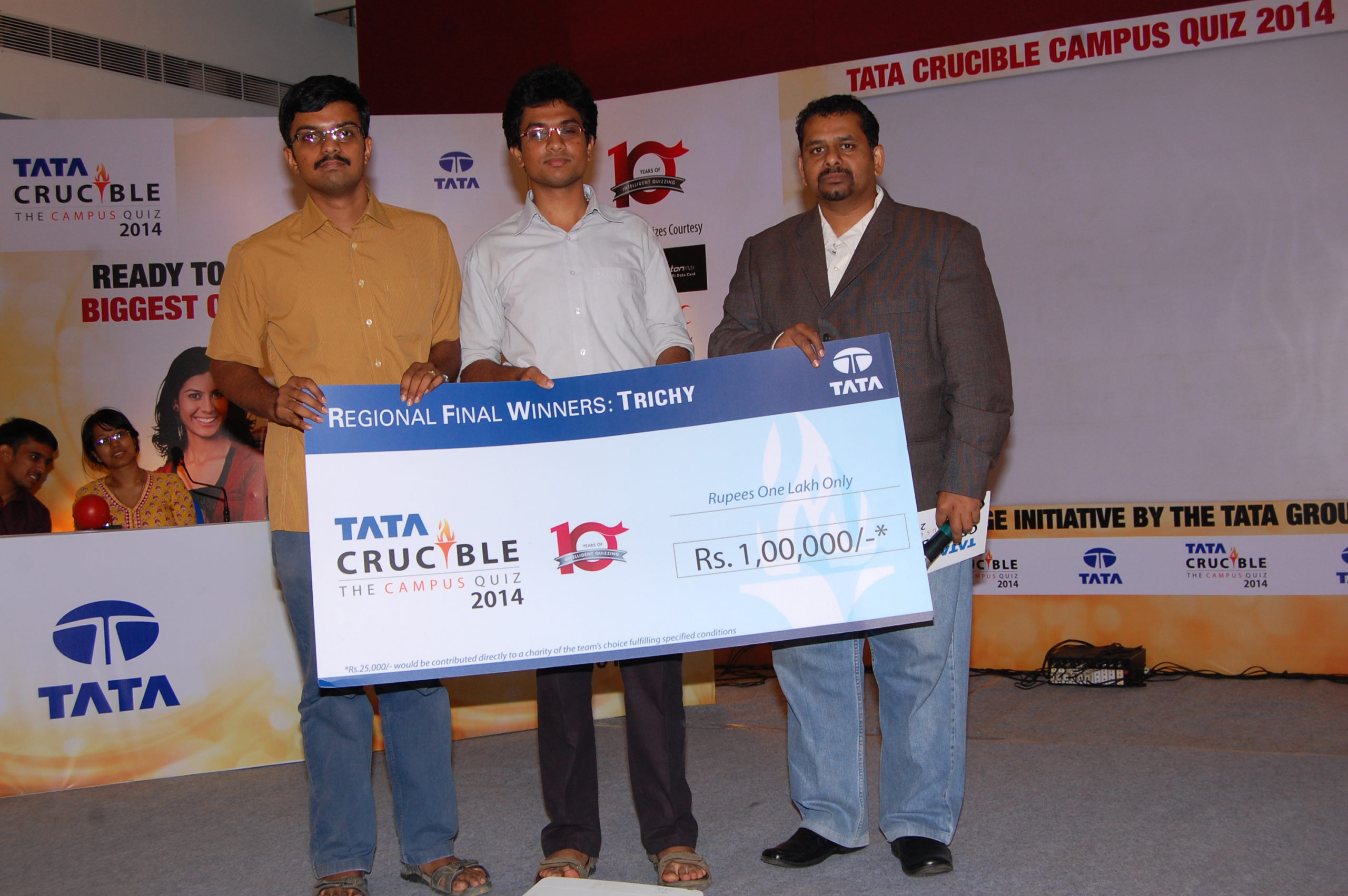 Tata Crucible Campus Quiz 2014 trichy