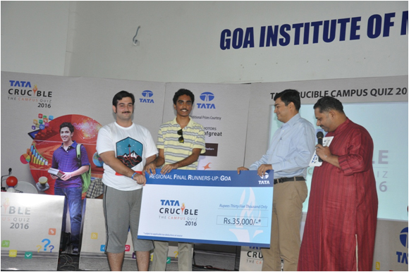 Tata Crucible Campus Quiz goa goa