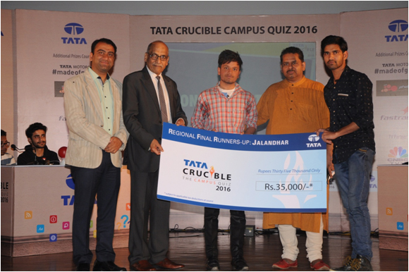 Tata Crucible Campus Quiz 2016 jalandhar
