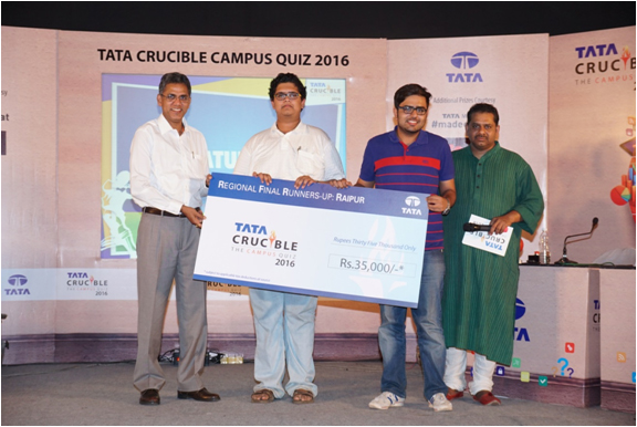 Tata Crucible Campus Quiz 2016 raipur