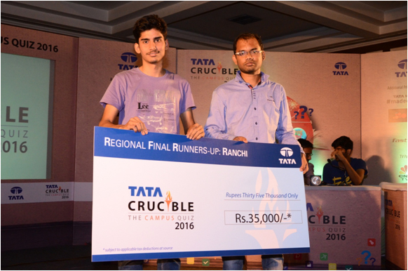Tata Crucible Campus Quiz 2016 ranchi