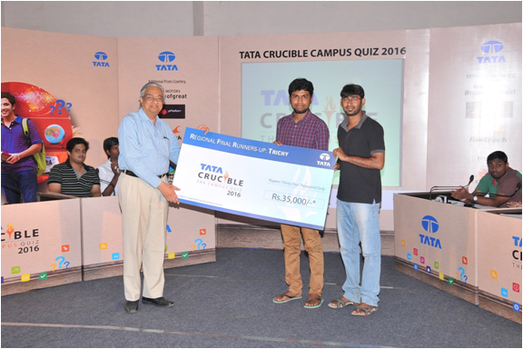 Tata Crucible Campus Quiz 2016 trichy