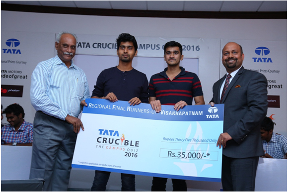 Tata Crucible Campus Quiz 2016 vizag