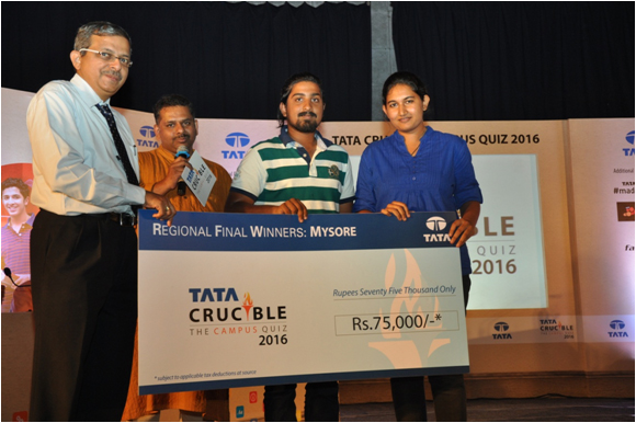 Tata Crucible Campus Quiz 2016 mysore
